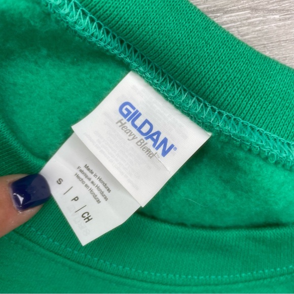 Gildan green funny religious “ go Jesus it’s your birthday “ long sleeve sweater - Picture 6 of 7